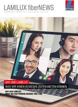 LAMILUX fiberNEWS - GFK UND LAMILUX WAS WIR IHNEN IN DIESEN ZEITEN BIETEN KÖNNEN GRP AND LAMILUX WHAT WE CAN PROVIDE DURING THIS TIME