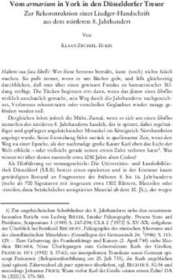 Vom armarium in York in den D&uuml;sseldorfer Tresor - Zur Rekonstruktion einer Liudger-Handschrift aus dem mittleren 8. Jahrhundert