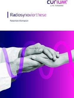 Radiosynoviorthese Patienteninformation - Curium Pharma