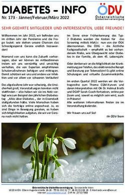 DIABETES - INFO Nr. 173 J&auml;nner/Februar/M&auml;rz 2022 - &Ouml;sterreichische Diabetikervereinigung