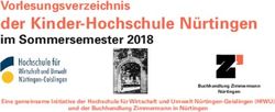 Der Kinder-Hochschule Nürtingen - Vorlesungsverzeichnis Eine gemeinsame Initiative der Hochschule für Wirtschaft und Umwelt Nürtingen-Geislingen ...