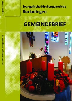 GEMEINDEBRIEF Burladingen - Evangelische Kirchengemeinde - Evangelische Kirchengemeinde ...