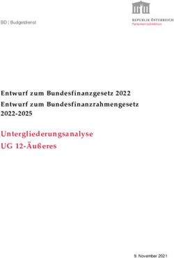 Untergliederungsanalyse UG 12-Äußeres - Entwurf zum Bundesfinanzgesetz 2022 Entwurf zum Bundesfinanzrahmengesetz 2022-2025 - Parlament