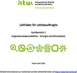Leitfaden f&uuml;r Lehrbeauftragte - Fachbereich 1 Ingenieurwissenschaften - Energie und Information
