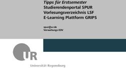 Tipps f&uuml;r Erstsemester Studierendenportal SPUR Vorlesungsverzeichnis LSF E-Learning Plattform GRIPS - Dr. Max Mustermann - Uni Regensburg