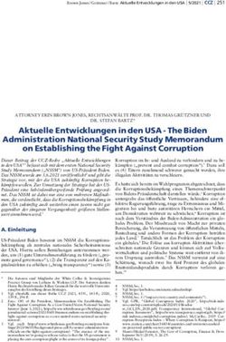 Aktuelle Entwicklungen in den USA - The Biden Administration National Security Study Memorandum on Establishing the Fight Against Corruption