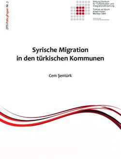 Syrische Migration in den türkischen Kommunen - Cem Şentürk