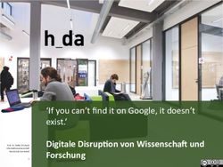 Digitale Disrup-on von Wissenscha4 und - 'If you can't find it on Google, it doesn't exist.'