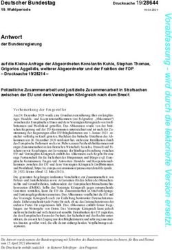 Antwort der Bundesregierung - Deutscher Bundestag - Fraktion der Freien Demokraten im ...