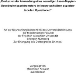 Evaluation der Anwendung eines neuartigen Laser-Doppler-Gewebephotospektrometers bei neurovaskulären supraten-toriellen Operationen