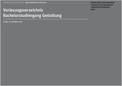 Vorlesungsverzeichnis Bachelorstudiengang Gestaltung - DIGITAL MEDIA AND EXPERIMENT FOTOGRAFIE UND BILDMEDIEN KOMMUNIKATIONSDESIGN MODE - FH ...