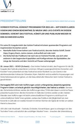 VERBIER FESTIVAL K&Uuml;NDIGT PROGRAMM F&Uuml;R 2021 AN - MIT EINER KLAREN VISION UND EINEM BEKENNTNIS ZU MUSIK UND LIVE-EVENTS IN DIESEM SOMMER, VEREINT ...