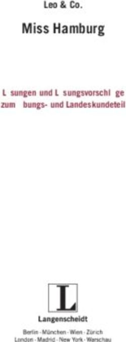 Miss Hamburg Leo & Co. L&ouml;sungen und L&ouml;sungsvorschl&auml;ge zum &Uuml;bungs- und Landeskundeteil