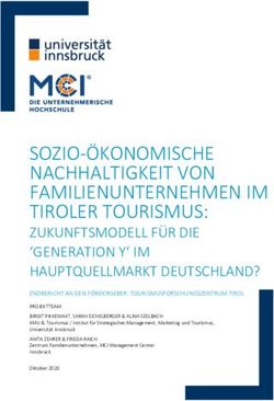 SOZIO-ÖKONOMISCHE NACHHALTIGKEIT VON FAMILIENUNTERNEHMEN IM TIROLER TOURISMUS