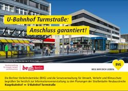 Die Berliner Verkehrsbetriebe (BVG) und die Senatsverwaltung f&uuml;r Umwelt, Verkehr und Klimaschutz begr&uuml;&szlig;en Sie herzlich zur ...