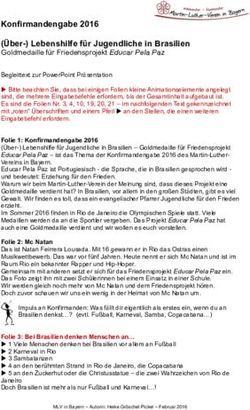 Konfirmandengabe 2016 (&Uuml;ber-) Lebenshilfe f&uuml;r Jugendliche in Brasilien