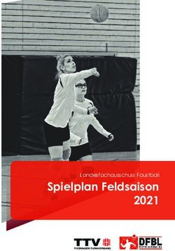Spielplan Feldsaison 2021 - Landesfachausschuss Faustball - Thüringer Turnverband