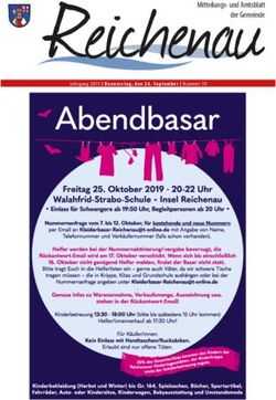 Mitteilungs- und Amtsblatt der Gemeinde - Gemeinde Reichenau