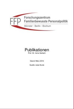 Publikationen Prof. Dr. Irene Gerlach Stand: März 2019 Quelle: www.ffp.de - Forschungszentrum ...