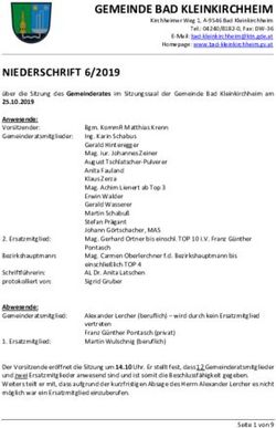 GEMEINDE BAD KLEINKIRCHHEIM