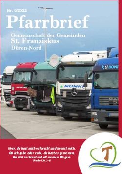 PFARRBRIEF ST. FRANZISKUS - GEMEINSCHAFT DER GEMEINDEN - GDG ST. FRANZISKUS