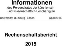 Informationen Rechenschaftsbericht 2015 - des Personalrates der k&uuml;nstlerisch und wissenschaftlich Besch&auml;ftigten - an der Universit&auml;t Duisburg ...