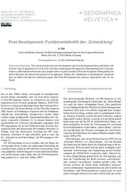 Post-Development: Fundamentalkritik der "Entwicklung"