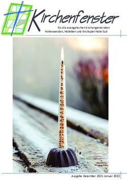 F&uuml;r die evangelischen Kirchengemeinden Hohenweiden, Holleben und Kirchspiel Halle S&uuml;d - Ausgabe Dezember 2021-Januar 2022 - Kirchspiel Halle S&uuml;d