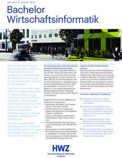 Bachelor Wirtschaftsinformatik - Bachelor of Science (BSc) - HWZ