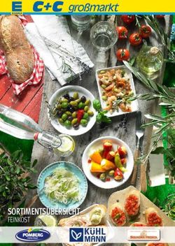 SORTIMENTS&Uuml;BERSICHT FEINKOST - EDEKA C+C S&uuml;dbayern