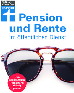 Pension und Rente im &ouml;ffentlichen Dienst - Den sorgenfreien Ruhestand richtig planen
