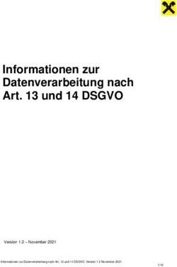 Informationen zur Datenverarbeitung nach Art. 13 und 14 DSGVO