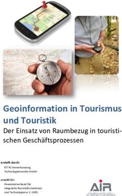 GEOINFORMATION IN TOURISMUS UND TOURISTIK - DER EINSATZ VON RAUMBEZUG IN TOURISTISCHEN GESCHÄFTSPROZESSEN - AIR VERBAND EV