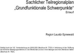 Sachlicher Teilregionalplan "Grundfunktionale Schwerpunkte"