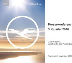Pressekonferenz 3. Quartal 2016 - Carsten Spohr, Vorsitzender des Vorstandes Frankfurt, 2. November 2016 - Lufthansa Investor Relations