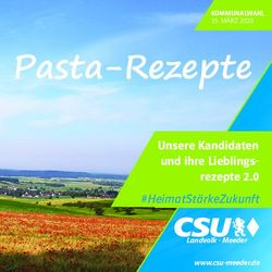 Pasta-Rezepte Unsere Kandidaten und ihre Lieblings-rezepte 2.0 - #HeimatSt&auml;rkeZukunft - CSU Meeder