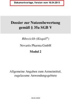 Dossier zur Nutzenbewertung gemäß 35a SGB V - Modul 2 Ribociclib (Kisqali) - Dossier zur Nutzenbewertung ...