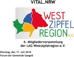 VITAL.NRW - Mitgliederversammlung der LAG Westzipfelregion e.V. Dienstag, den 17. Juli 2018 - das sind die Gemeinden Gangelt, Selfkant ...