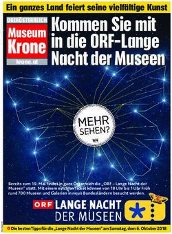 Kommen Sie mit in die ORF-Lange Nacht der Museen - Kronen Zeitung