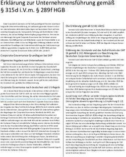 Erkl&auml;rung zur Unternehmensf&uuml;hrung gem&auml;&szlig; 315d i.V.m. 289f HGB - SAP