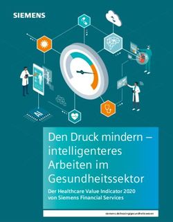 Den Druck mindern - intelligenteres Arbeiten im Gesundheitssektor - Der Healthcare Value Indicator 2020 von Siemens Financial Services ...