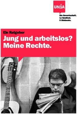 Jung und arbeitslos? Meine Rechte - Ein Ratgeber - Unia