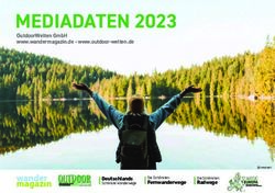 MEDIADATEN 2023 OUTDOORWELTEN GMBH WWW.WANDERMAGAZIN.DE WWW.OUTDOOR-WELTEN.DE - DEUTSCHLANDS