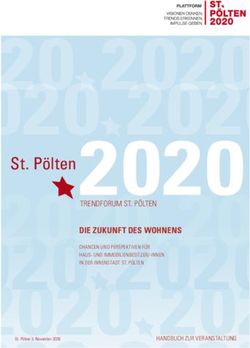 ST. PÖLTEN DIE ZUKUNFT DES WOHNENS - TRENDFORUM ST. PÖLTEN - PLATTFORM 2020