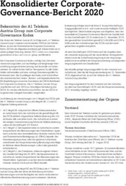 Konsolidierter Corporate-Governance-Bericht 2020 - Bekenntnis der A1 Telekom Austria Group zum Corporate Governance Kodex