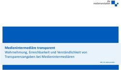 Medienintermedi&auml;re transparent - Wahrnehmung, Erreichbarkeit und Verst&auml;ndlichkeit von Transparenzangaben bei Medienintermedi&auml;ren - Medienanstalten