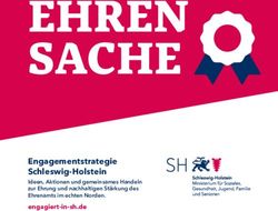 EHREN SACHE - Engagementstrategie Schleswig-Holstein engagiert-in-sh.de Ehrenamts im echten Norden - engagiert-in ...