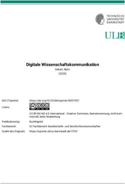Digitale Wissenschaftskommunikation - TUprints