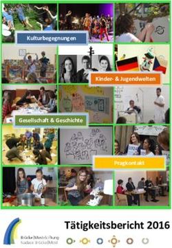 Tätigkeitsbericht 2016 - Kulturbegegnungen - Brücke/Most-Stiftung