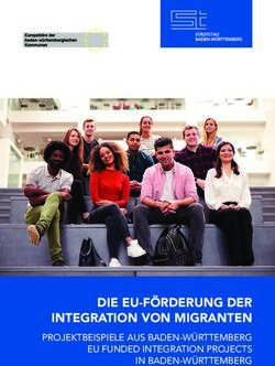 DIE EU-FÖRDERUNG DER INTEGRATION VON MIGRANTEN - PROJEKTBEISPIELE AUS BADEN-WÜRTTEMBERG EU FUNDED INTEGRATION PROJECTS IN BADEN-WÜRTTEMBERG ...